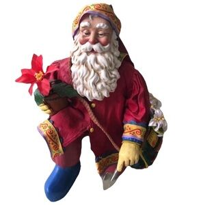 Clothique Possible Dreams Yuletide Gardener Santa 1997 Judith Ann Griffith 15059